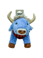 Tall Tails TALL TAILS DOG PLUSH CRUNCH BLUE OX SQUEAK CRINKLE 10 INCHES