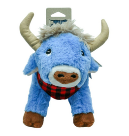 Tall Tails TALL TAILS DOG PLUSH CRUNCH BLUE OX SQUEAK CRINKLE 10 INCHES