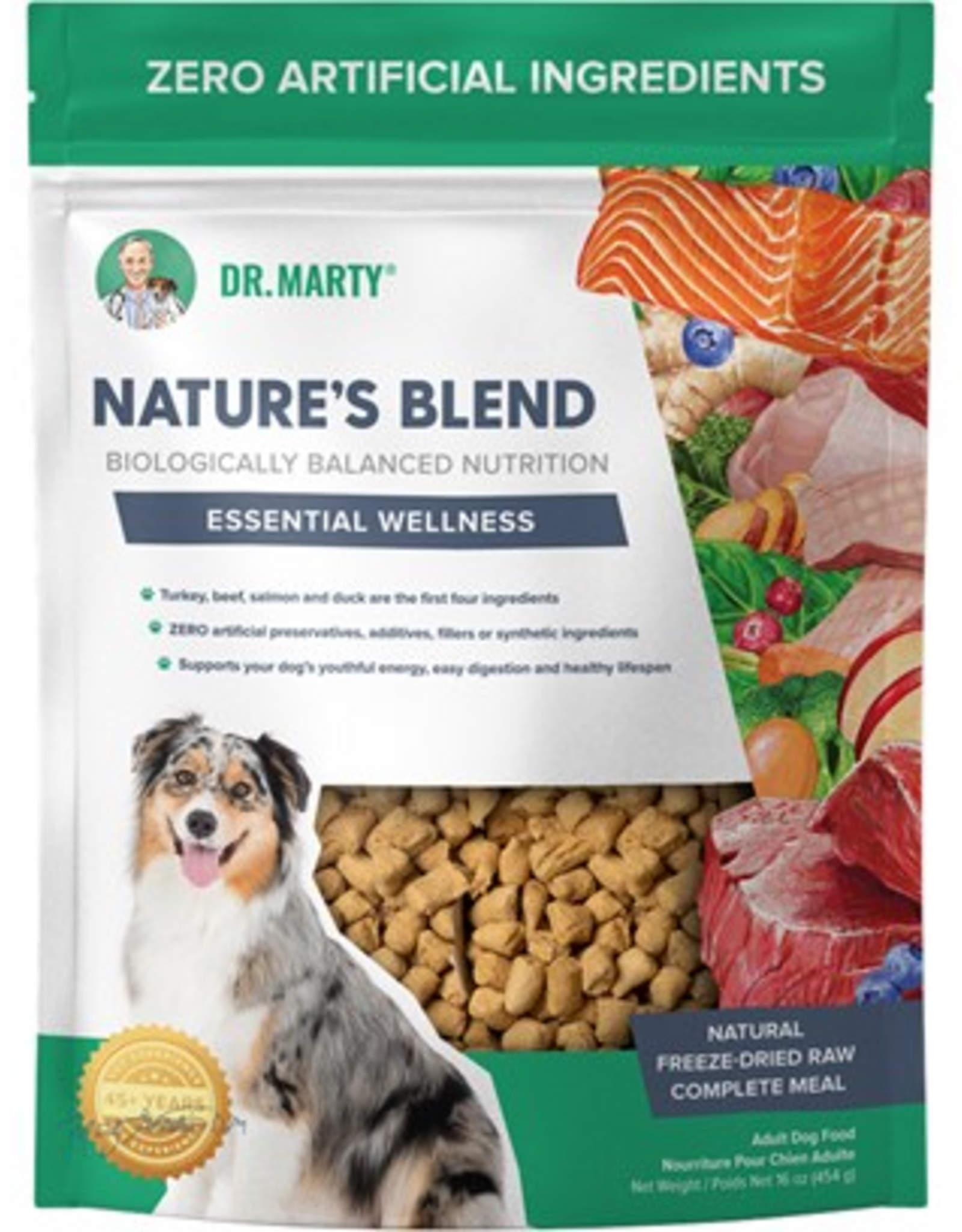 Dr. Marty Dr. Marty Nature's Blend Essential Wellness Freeze Dried Raw Dog Food - 16 oz