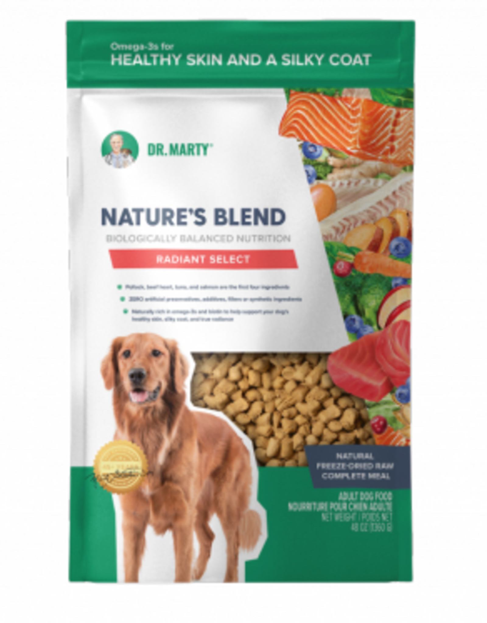 Dr. Marty Dr. Marty Nature's Blend Radiant Select Freeze Dried Dog Food - 48 oz