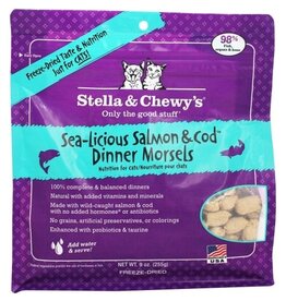 Stella & Chewy's Stella & Chewy's Sea-Licious Salmon & Cod Dinner Morsels Grain Free Freeze Dried Raw Cat Food - 8 Oz