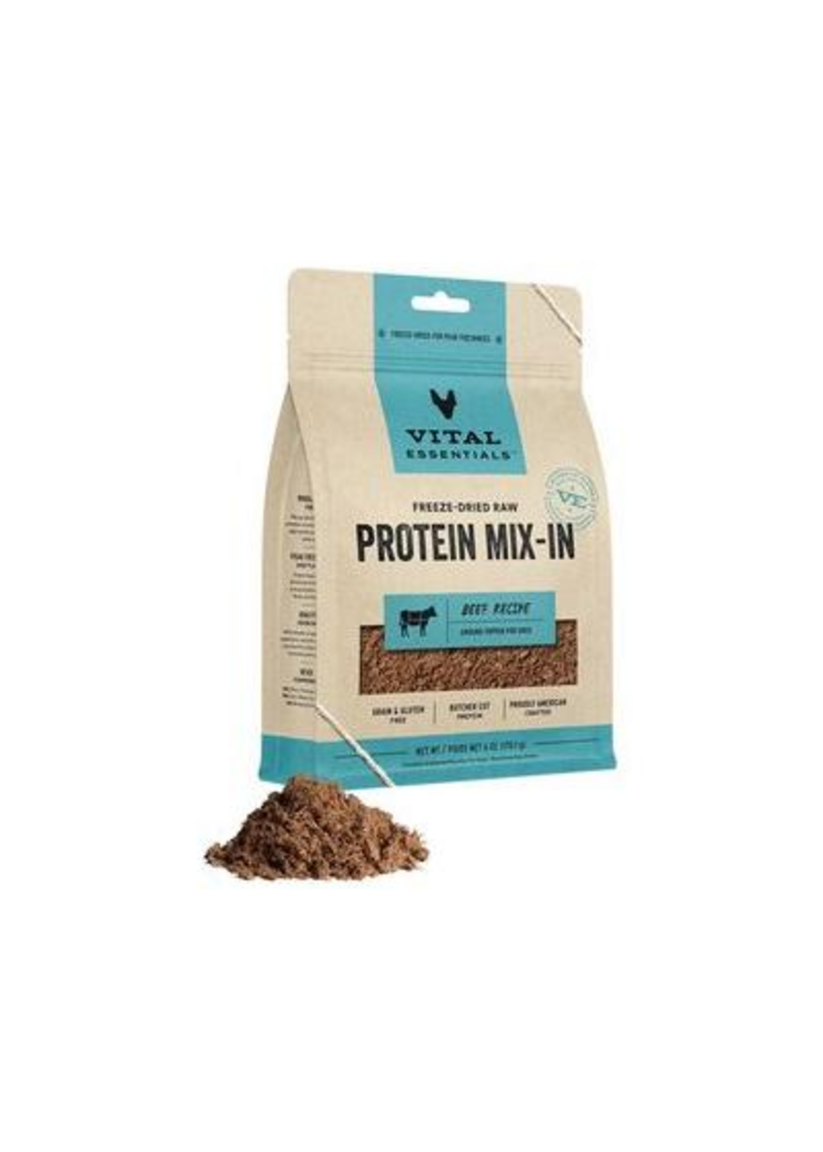 Vital Essentials Vital Essentials Freeze-Dried Protein Mix-In Ground Topper for Dogs - Beef Recipe - 6 oz