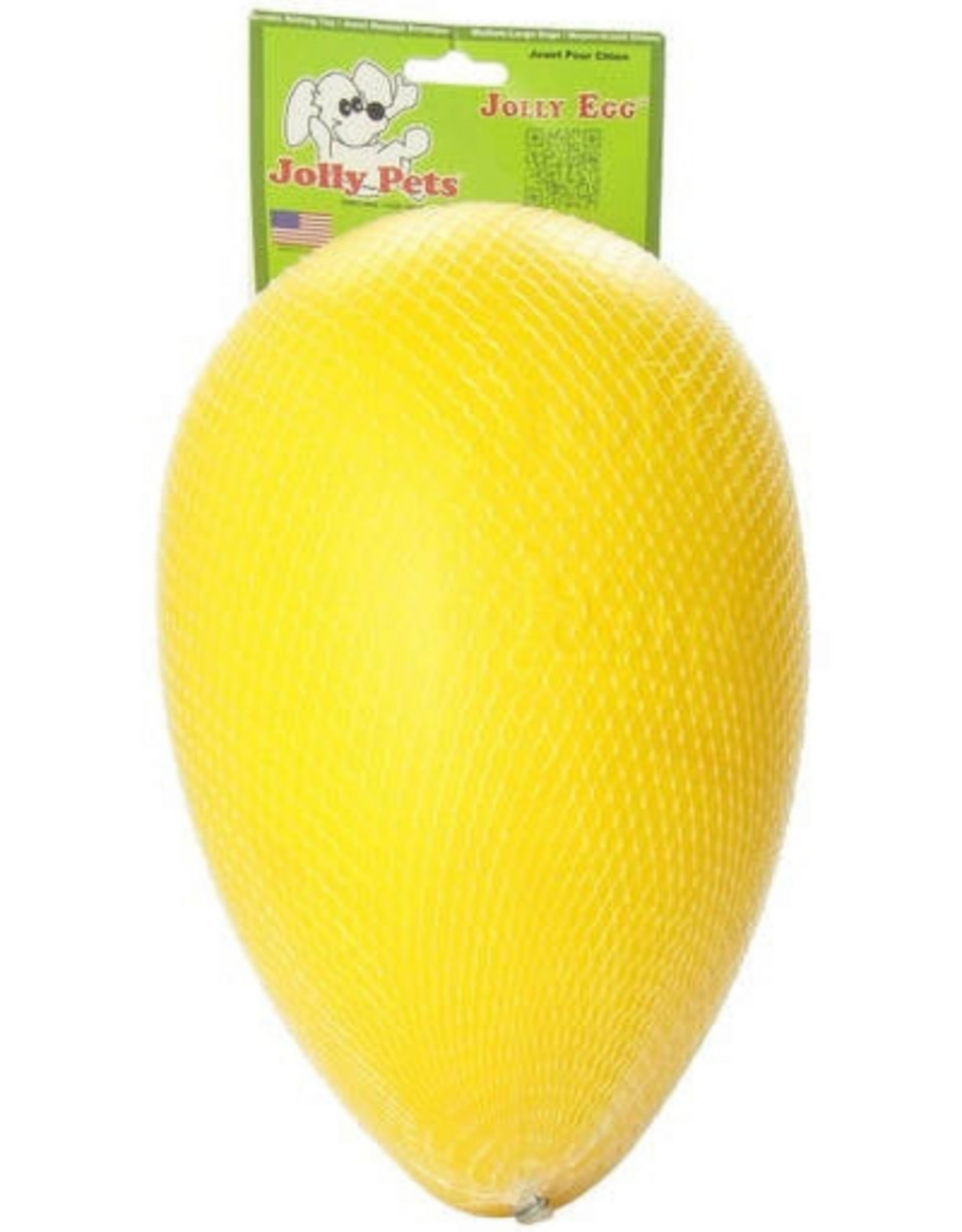 Jolly Pets Jolly Pets Egg Dog Toy Yellow 8"