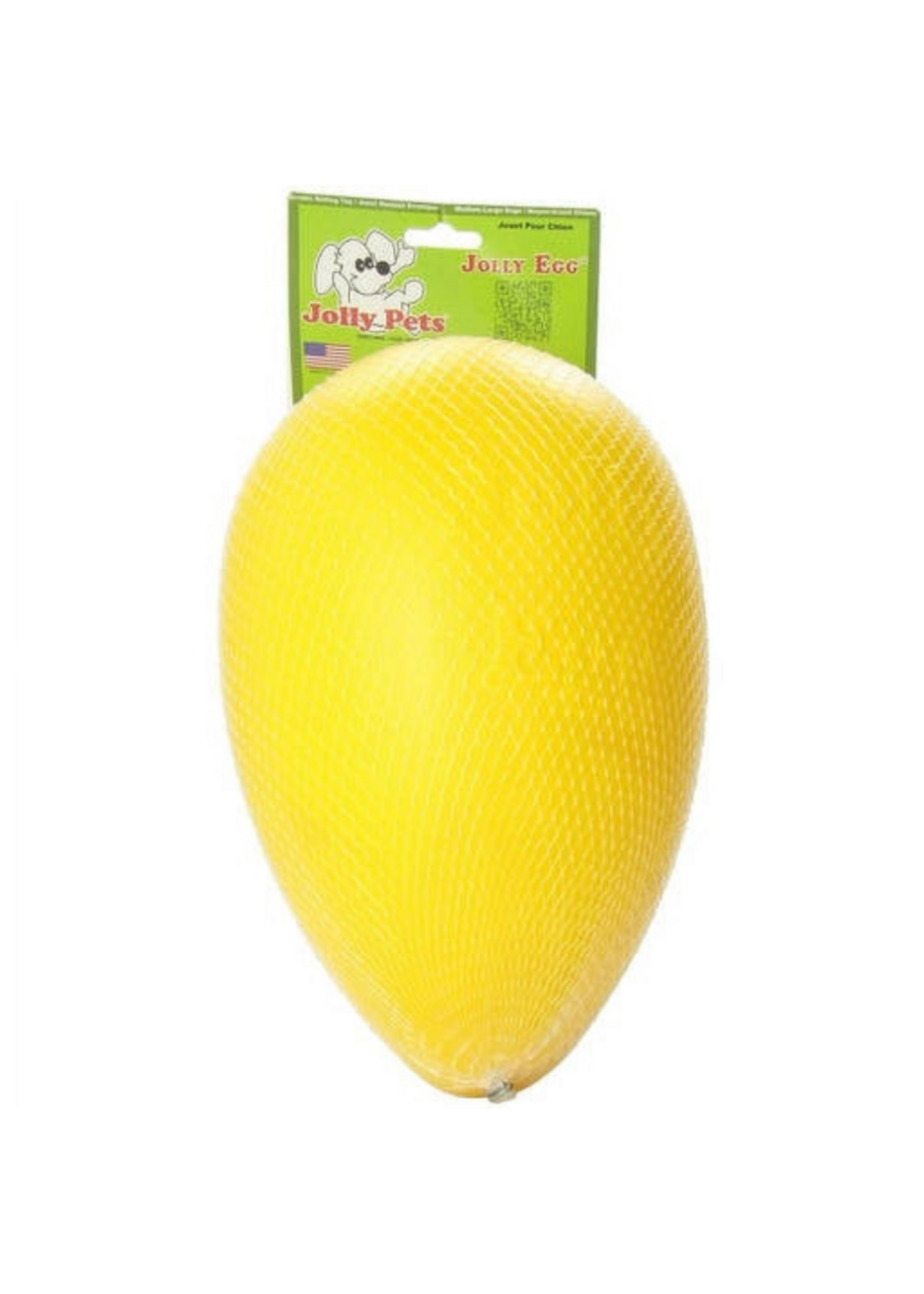 Jolly Pets Jolly Pets Egg Dog Toy Yellow 8"
