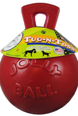 Jolly Pets Jolly Pets Mini Tug-N-Toss Dog Toy 4" Red