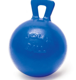 Jolly Pets Jolly Pets Tug-N-Toss 6" Red Rubber Ball with Handle Chew Dog Toy