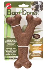 Ethical Pet Spot Bambone Wish Bone Bacon Dog Treat Chew Toy