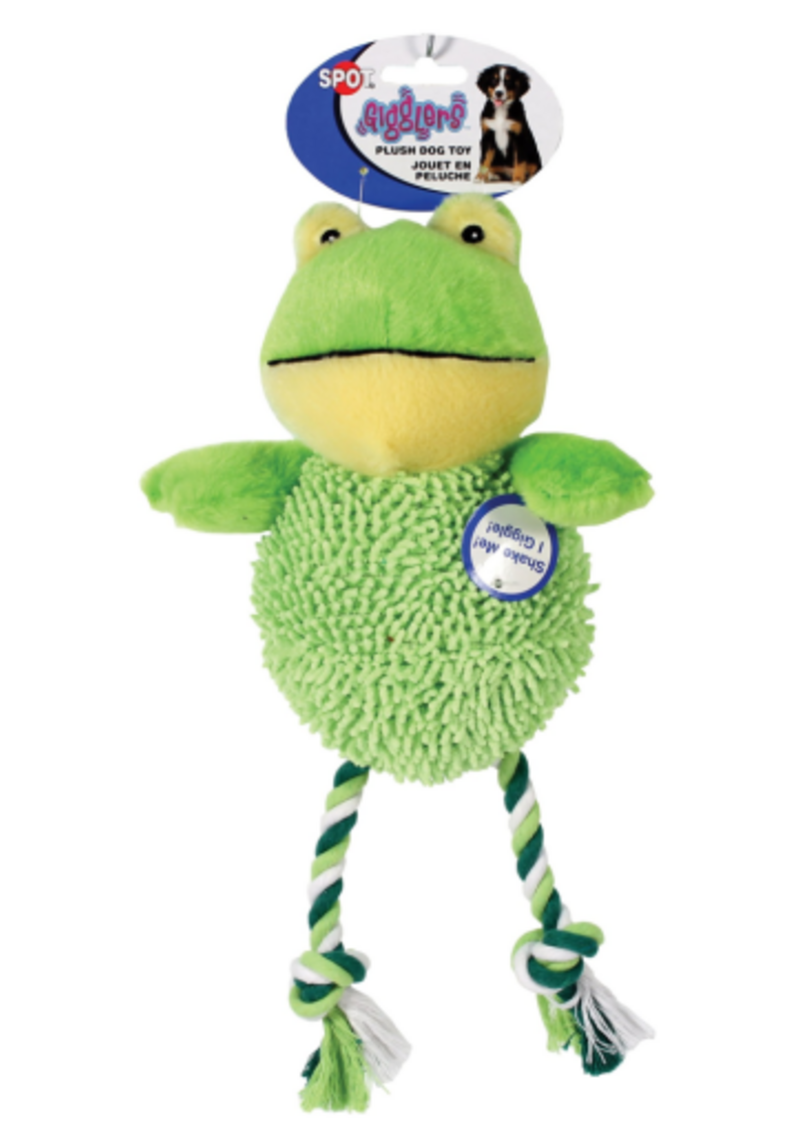 Ethical Pet Spot Giggler Plush Water Critter Plush Dog Toy- Assorted 12