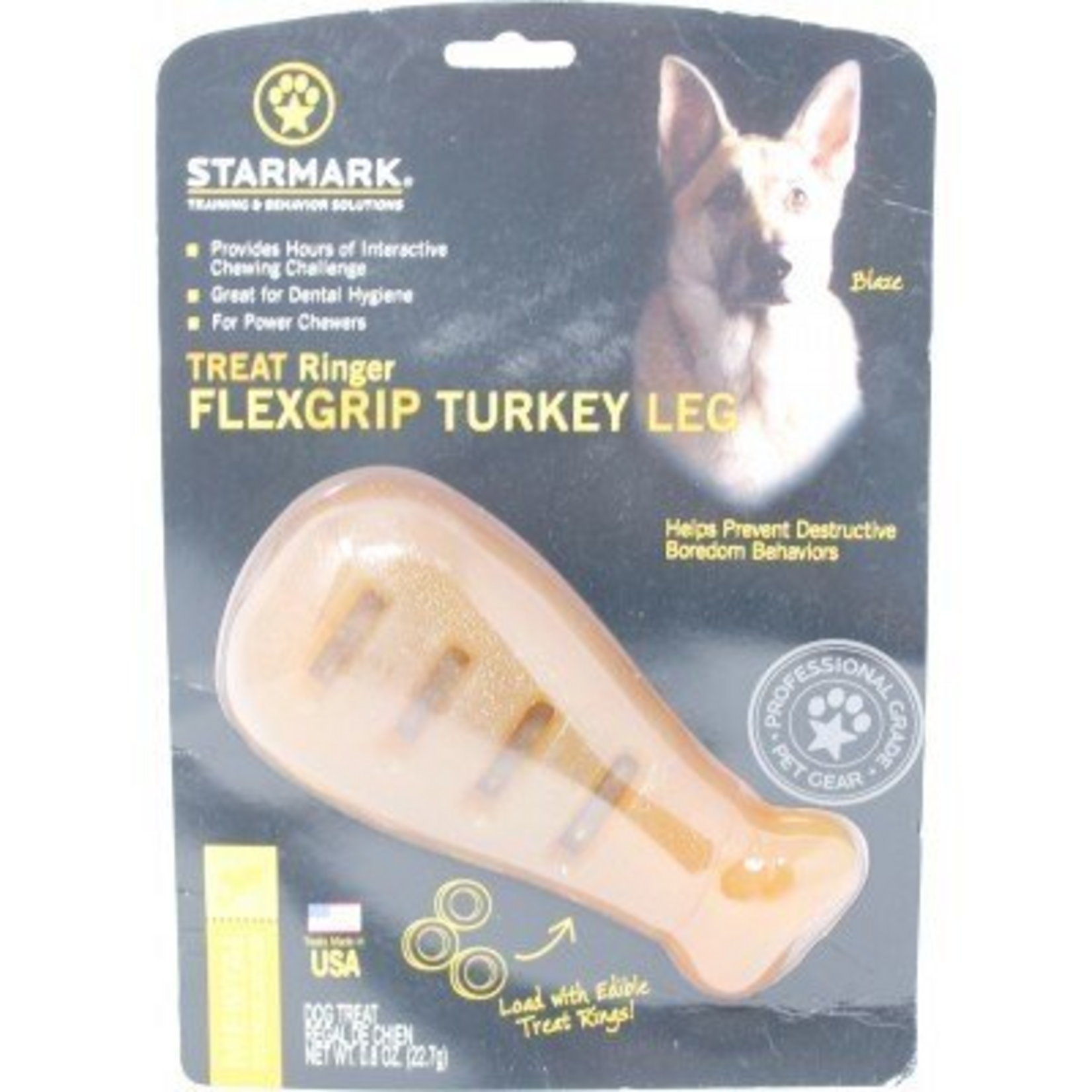 Starmark Starmark Flexgrip Ringer Turkey Leg Dog Chew Toy