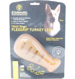 Starmark Starmark Flexgrip Ringer Turkey Leg Dog Chew Toy