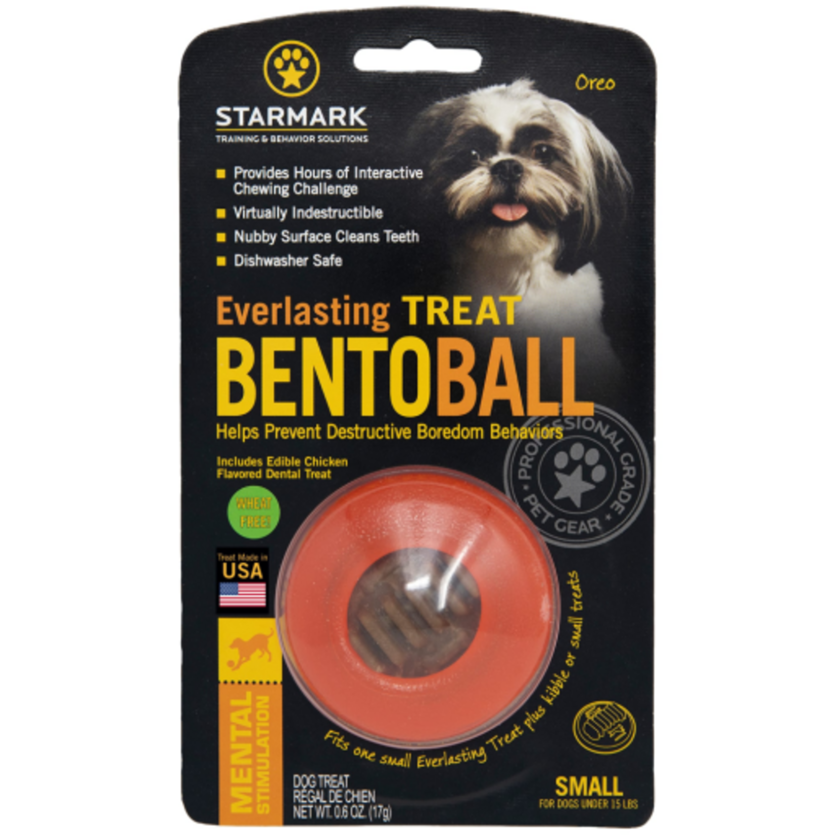 Starmark Starmark Everlasting Treat Bento Ball Dog Chew Toy Small