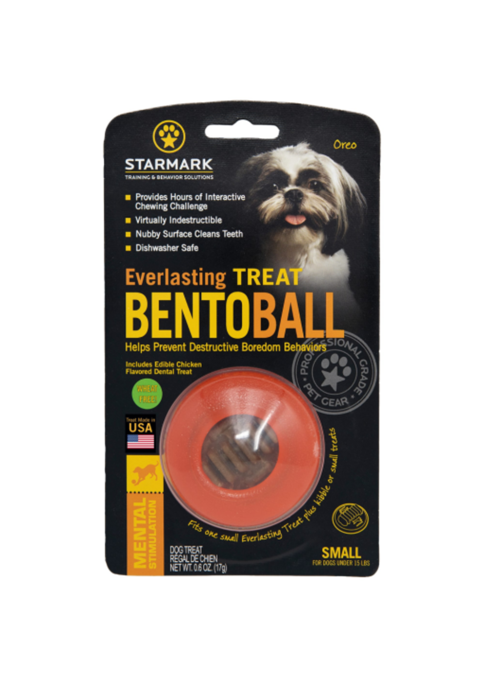 Starmark Starmark Everlasting Treat Bento Ball Dog Chew Toy Small