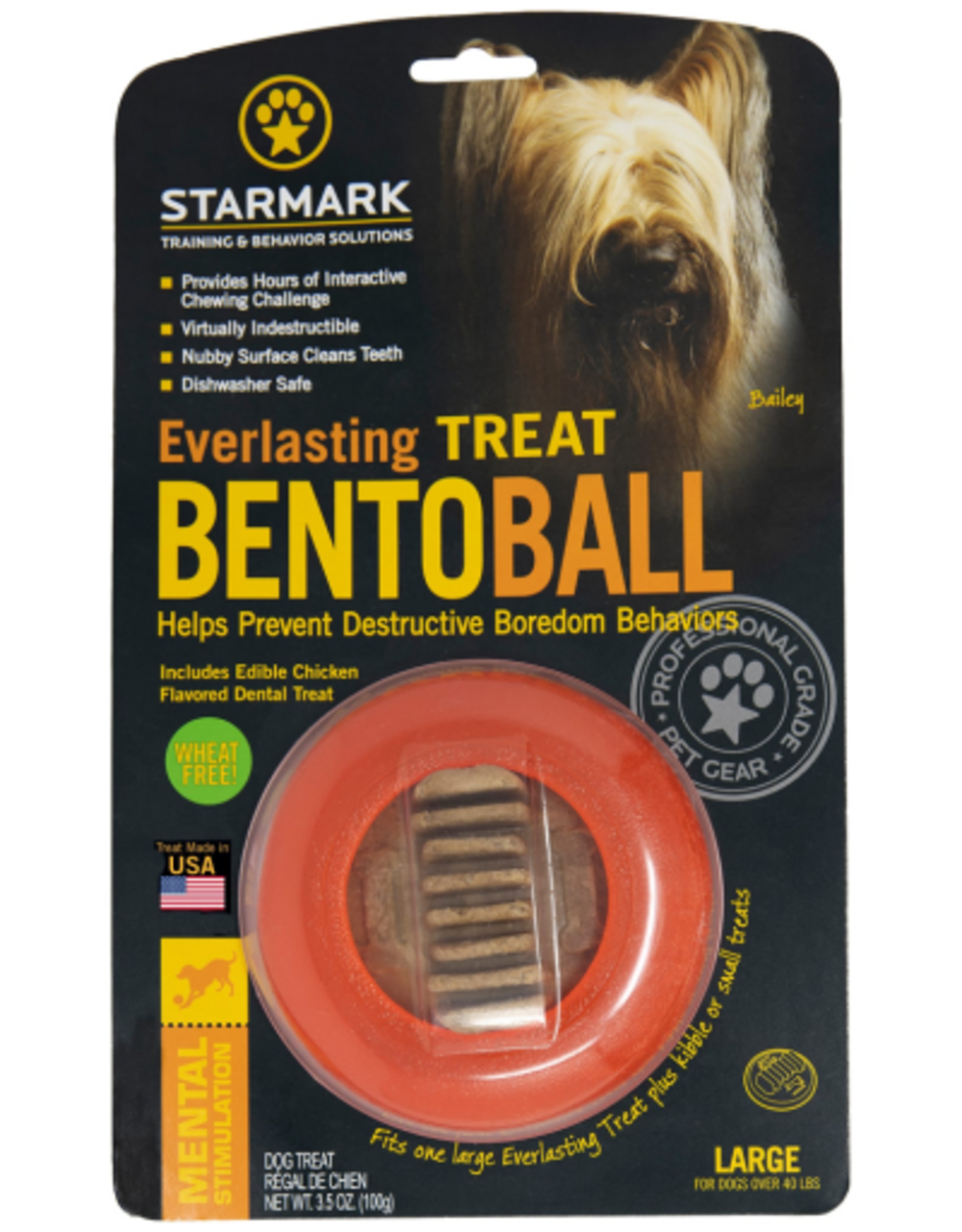 Starmark Starmark Everlasting Treat Bento Ball Dog Chew Toy Large