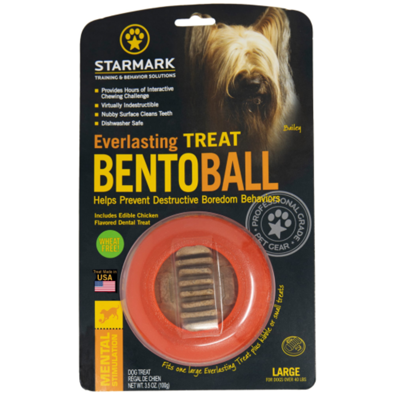 Starmark Starmark Everlasting Treat Bento Ball Dog Chew Toy Large