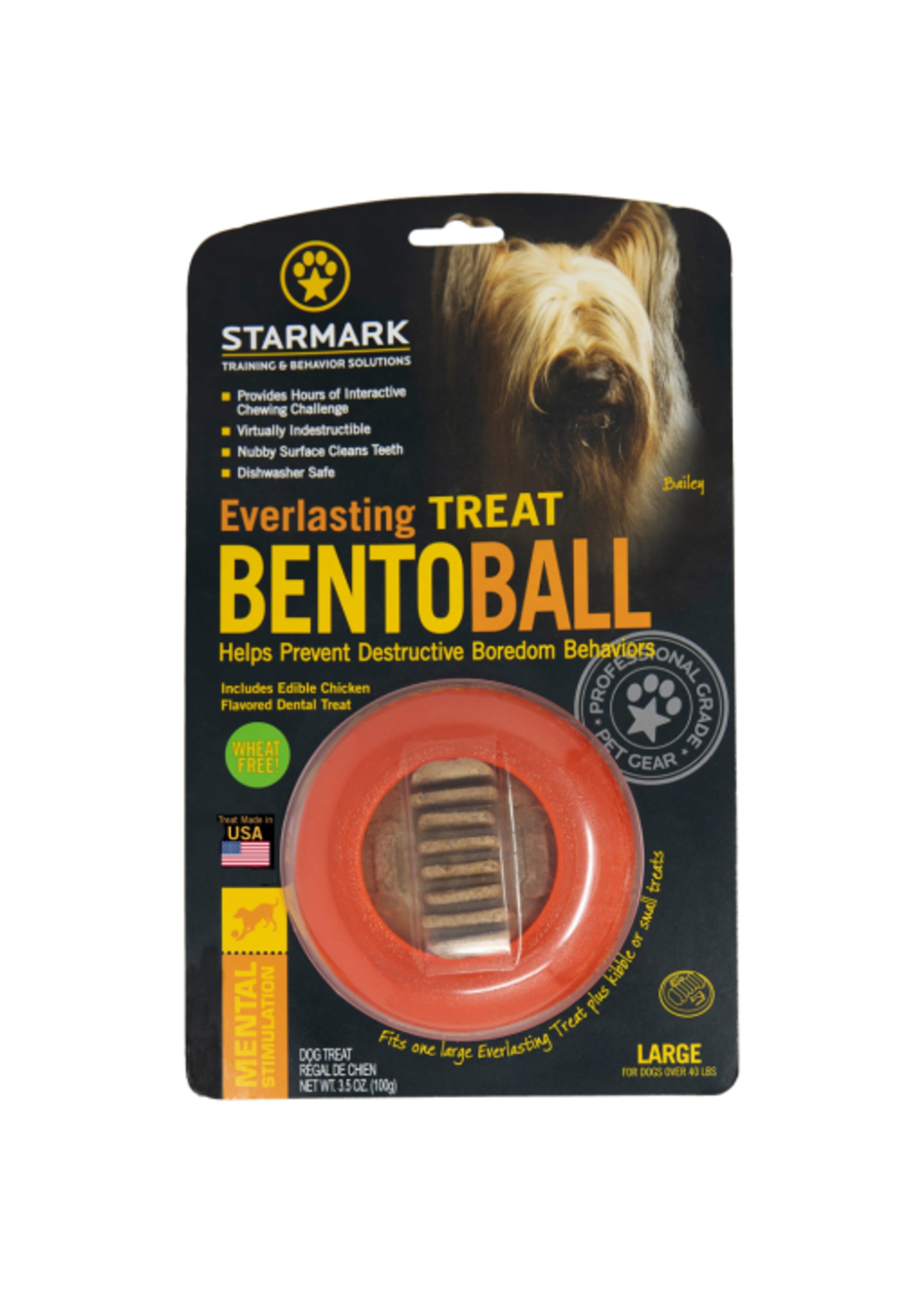 Starmark Starmark Everlasting Treat Bento Ball Dog Chew Toy Large