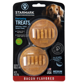 Starmark Starmark Everlasting Dog Treat Toy Bacon Edible Dental Chew Medium