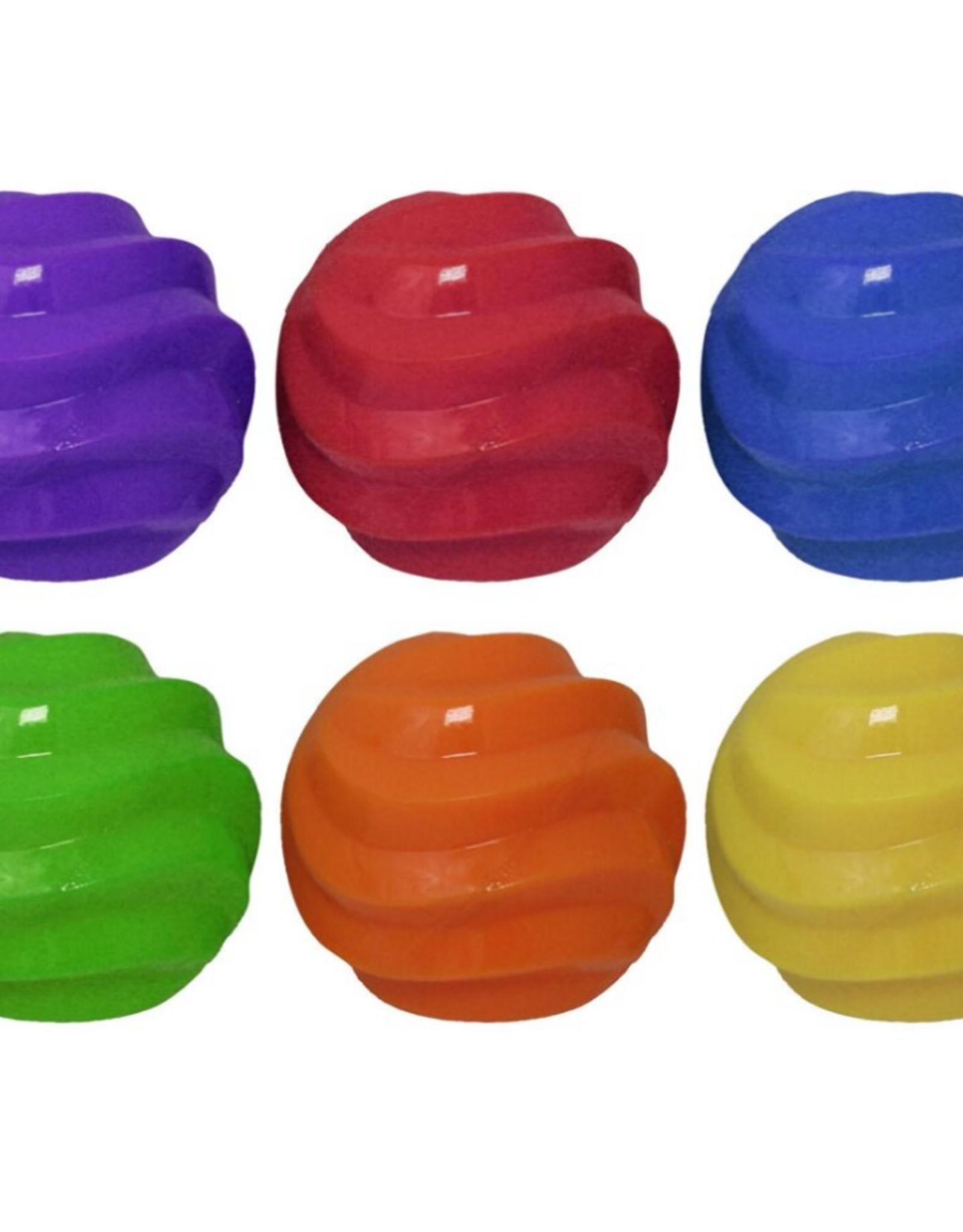 Multipet Multipet International 4" TPR Spiral Ball Float & Squeak Dog Toy Assortment