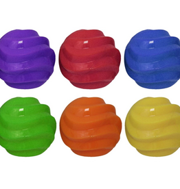 Multipet Multipet International 4" TPR Spiral Ball Float & Squeak Dog Toy Assortment