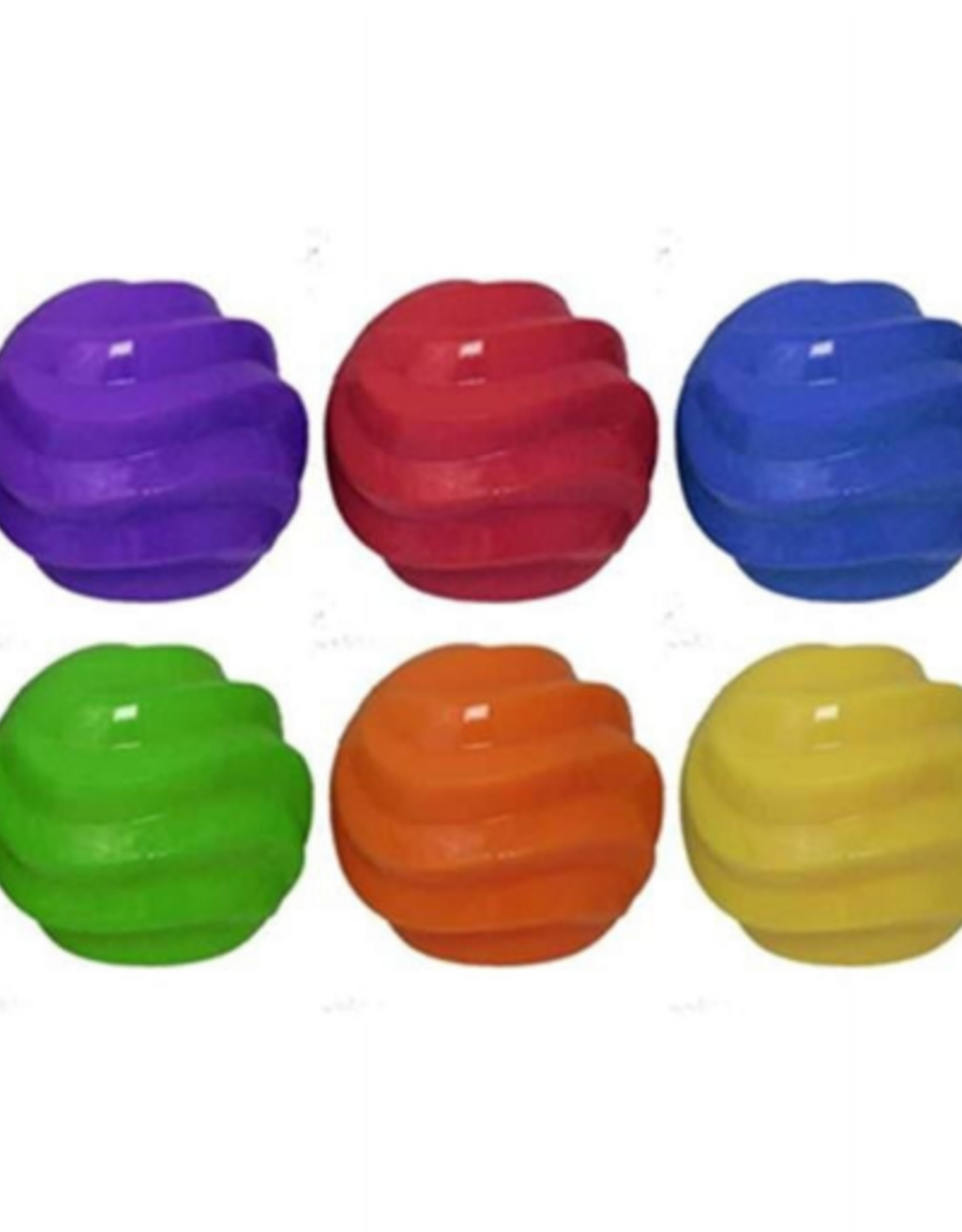 Multipet Multipet International 4" TPR Spiral Ball Float & Squeak Dog Toy Assortment