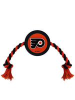 Pets First Philadelphia Flyers Hockey Puck Toy - Heavy-Duty Durable Rubber Dog Toy