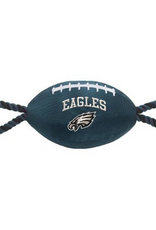 Pets First Philadelphia Eagles Football Dog Toy, Medium, Black