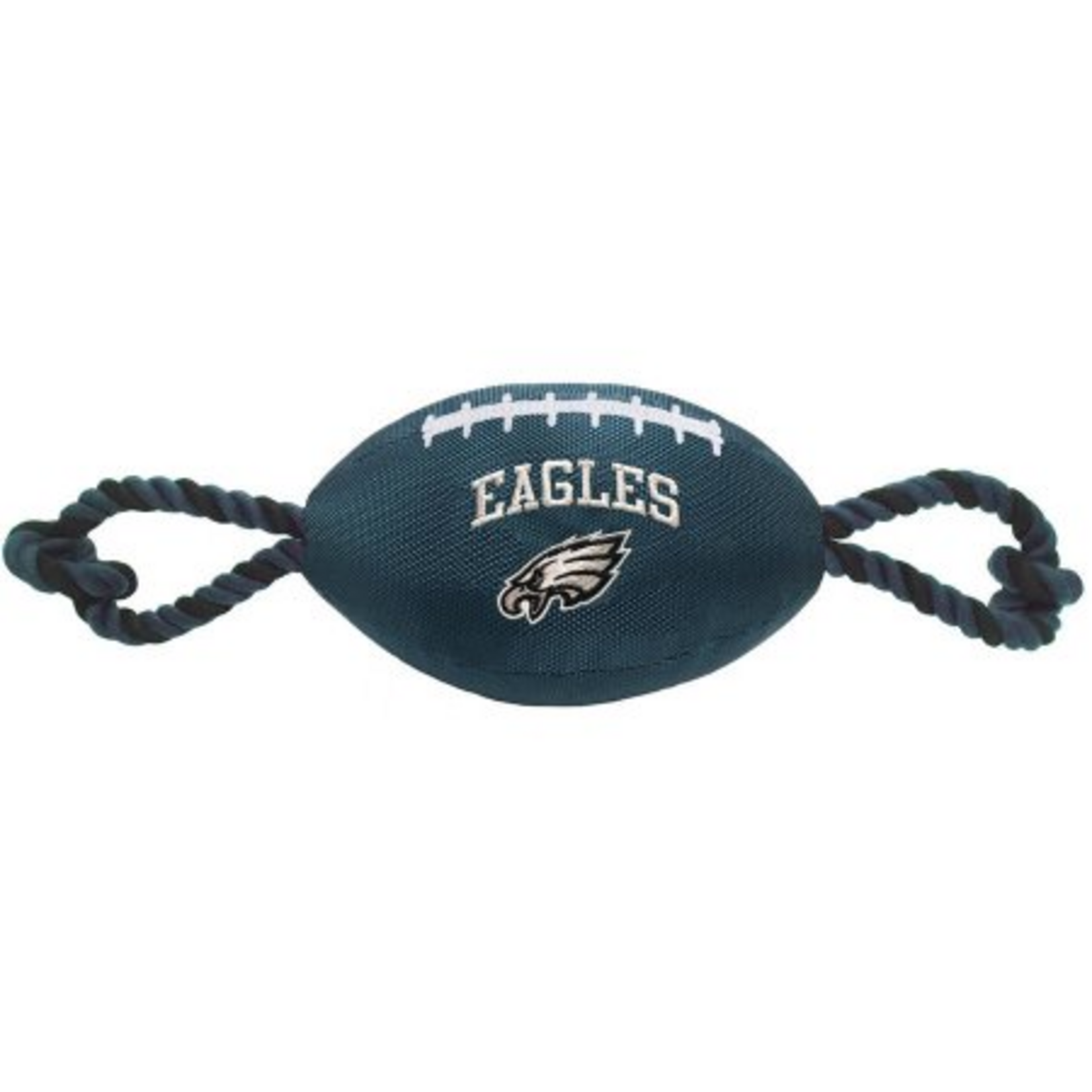 Pets First Philadelphia Eagles Football Dog Toy, Medium, Black