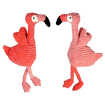 Multipet Multipet 17 in. Corduroy Flamingo Dog Toy Assorted Color