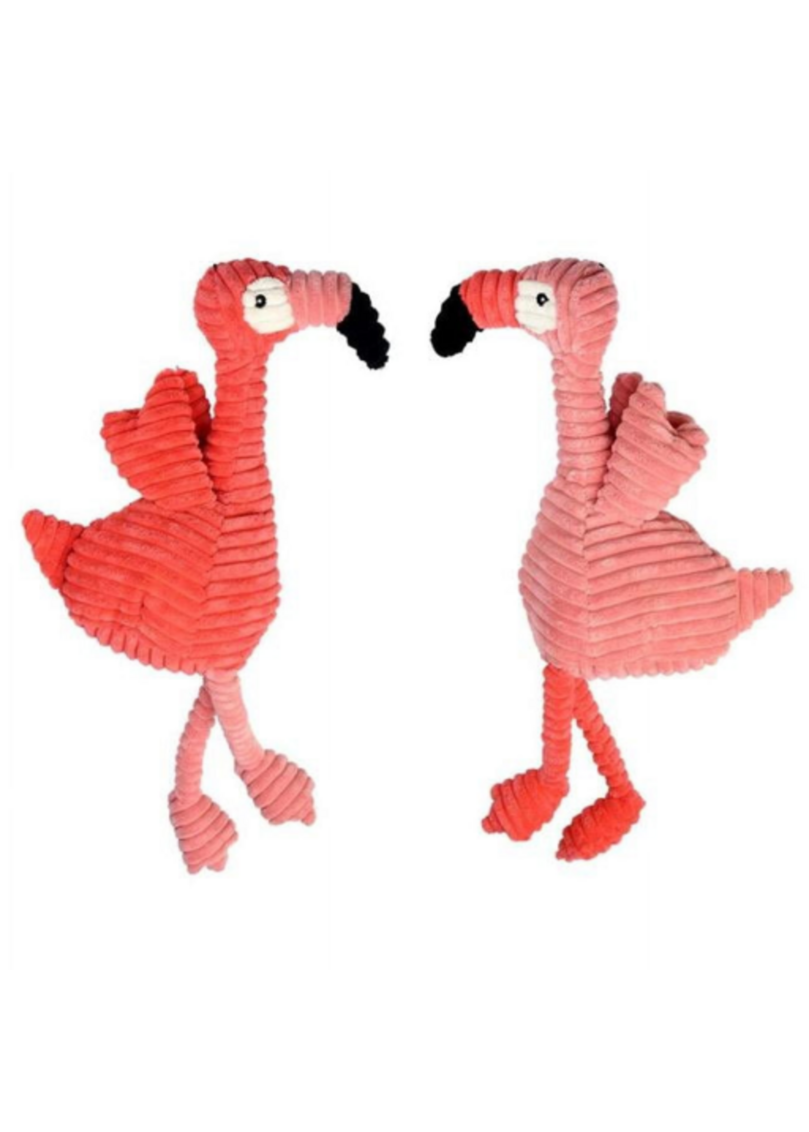 Multipet Multipet 17 in. Corduroy Flamingo Dog Toy Assorted Color