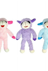 Multipet Multipet 14 in. Floppy Lamb Chop Dog Toy Pink/Purple/Blue