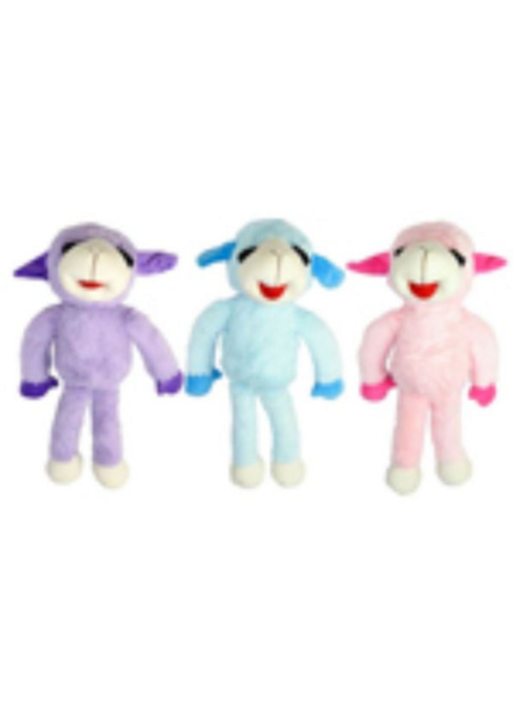 Multipet Multipet 20 in. Envy Floppy Lamb Chop Dog Toy, Assorted Style