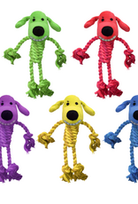Multipet Multipet Loofa Dog Toy w/ Rope Body  Assorted  1 Each/11 in