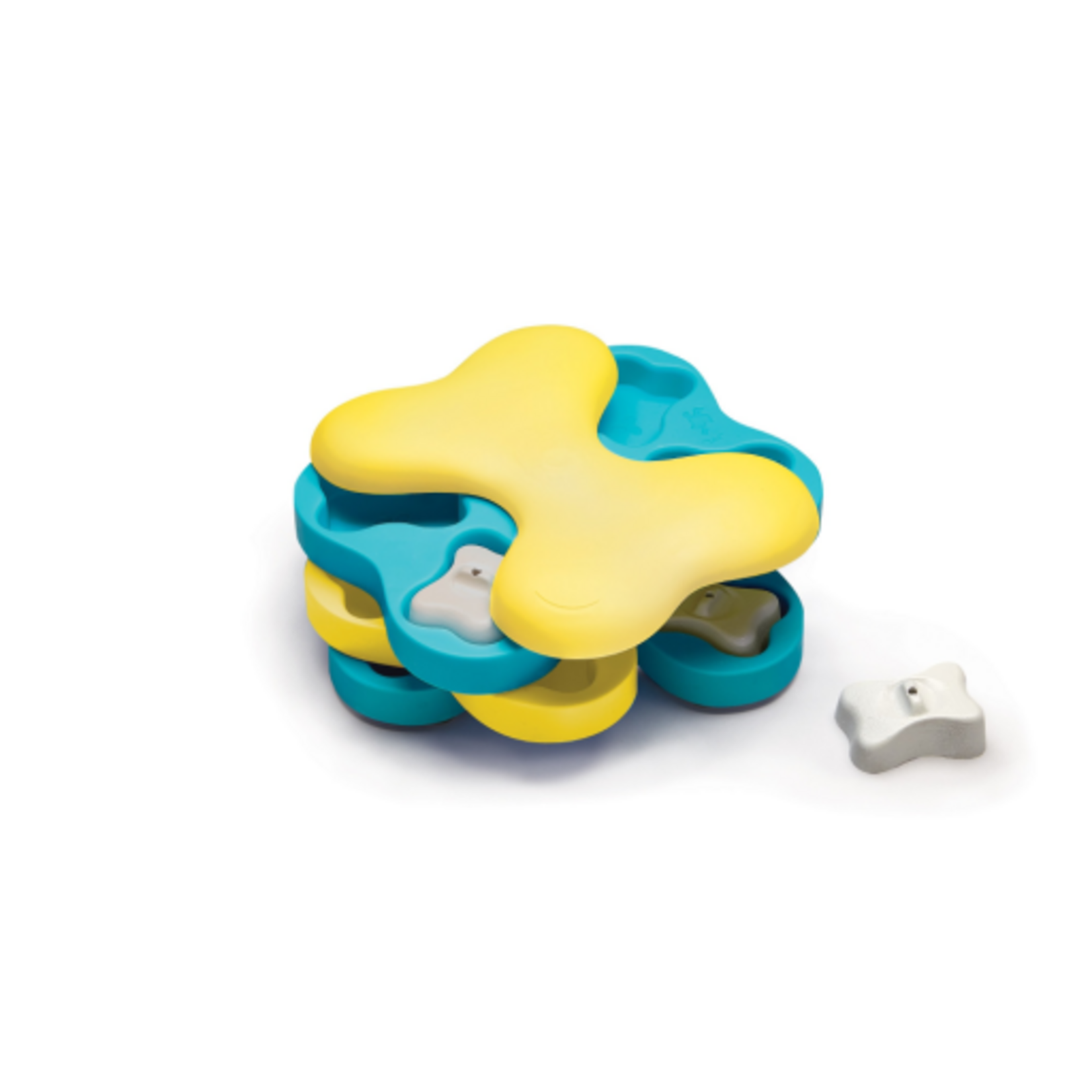 Outward Hound Nina Ottosson by Outward Hound Dog Tornado Interactive Treat Puzzle Dog Toy  Blue