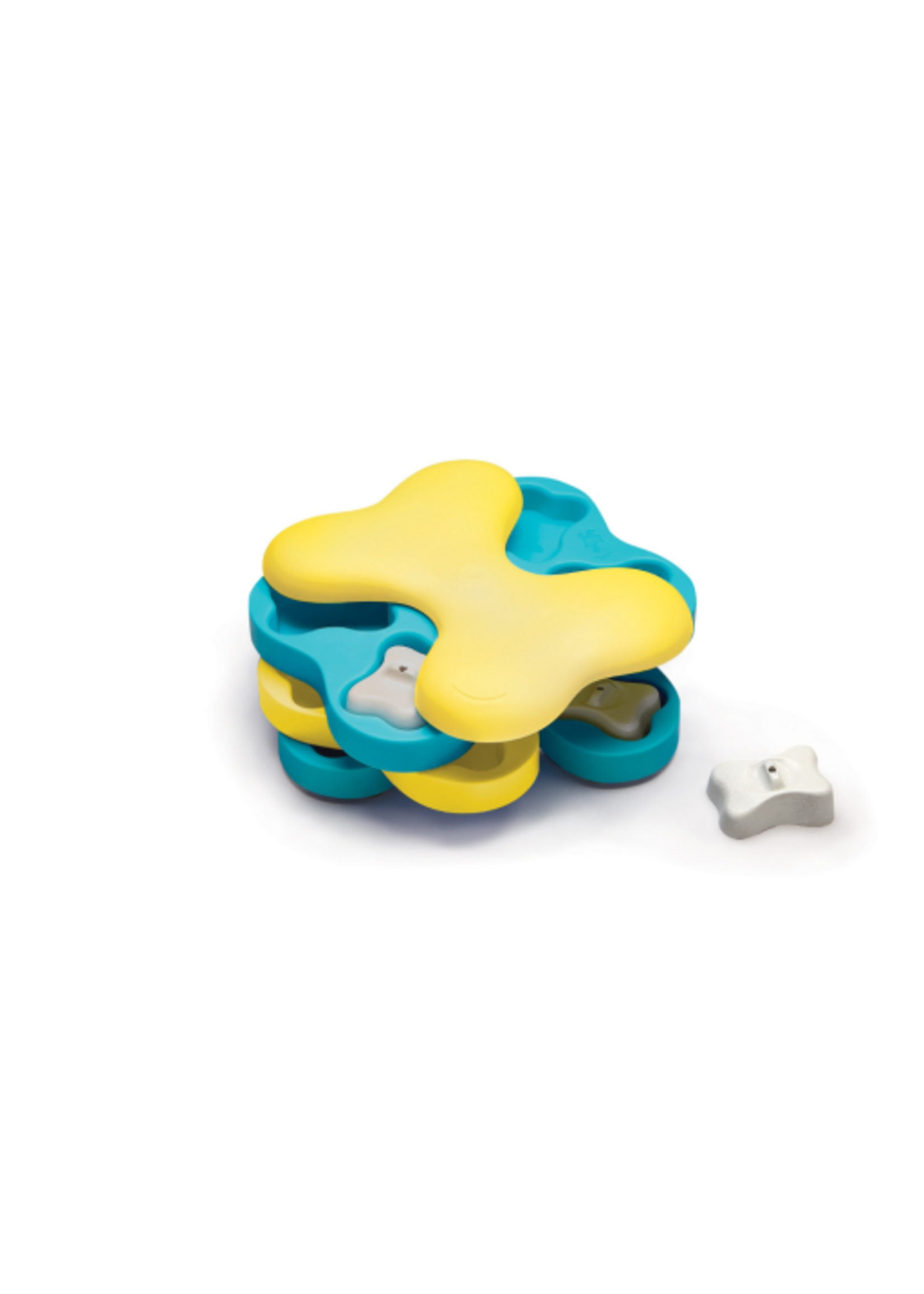 Outward Hound Nina Ottosson by Outward Hound Dog Tornado Interactive Treat Puzzle Dog Toy  Blue  One-Size