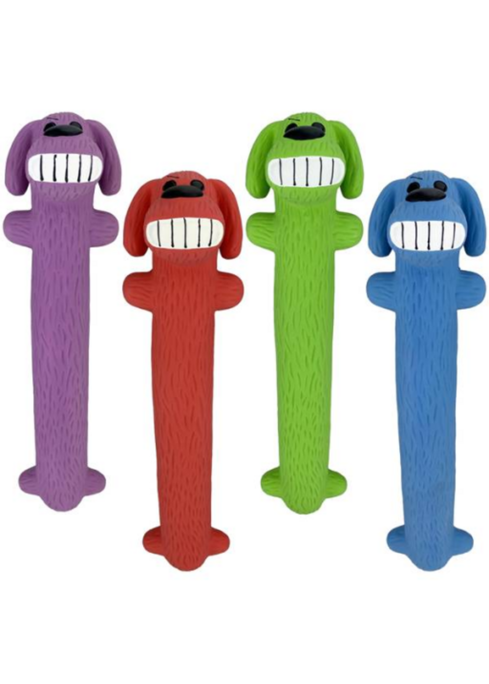 Multipet Multipet 12 in. Loofa Latex Dog Toy Assorted