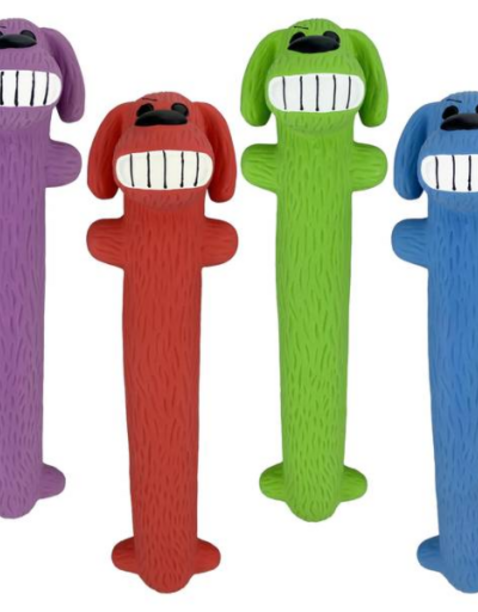 Multipet Multipet 12 in. Loofa Latex Dog Toy Assorted