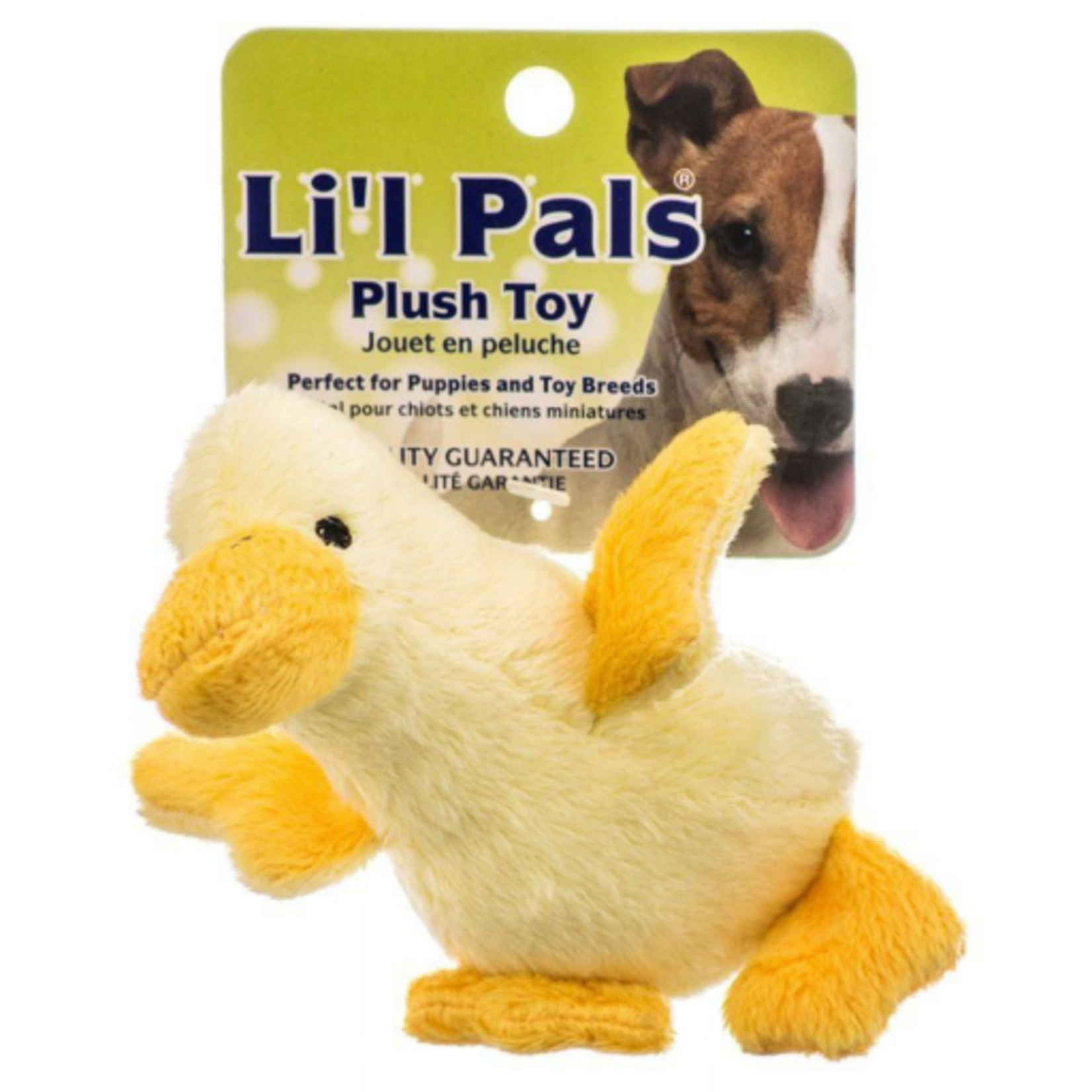 Coastal Pet Products Lil Pals Ultra Soft Plush Dog Toy - Duck - 5  Long