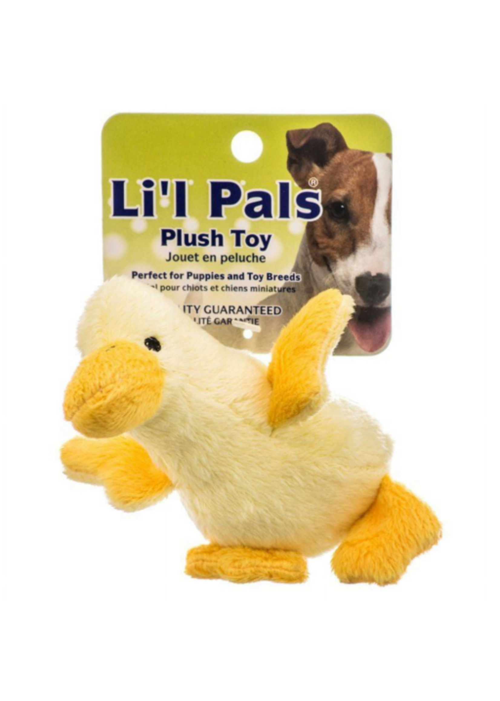 Coastal Pet Products Lil Pals Ultra Soft Plush Dog Toy - Duck - 5  Long