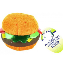 Coastal Pet Products Lil Pals Plush Hamburger Dog Toy