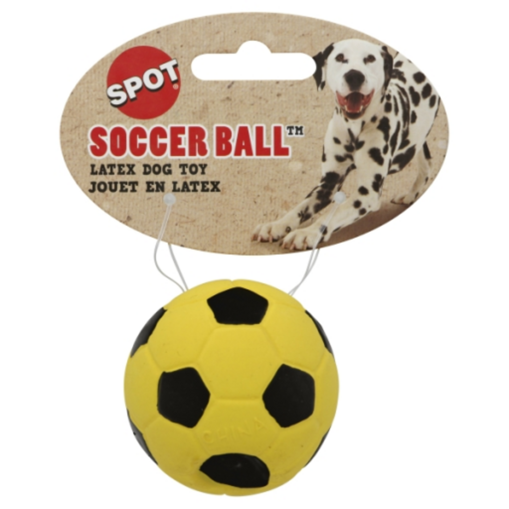 Ethical Pet Spot Latex Soccer Ball Dog Toy Assorted 1ea/2 in
