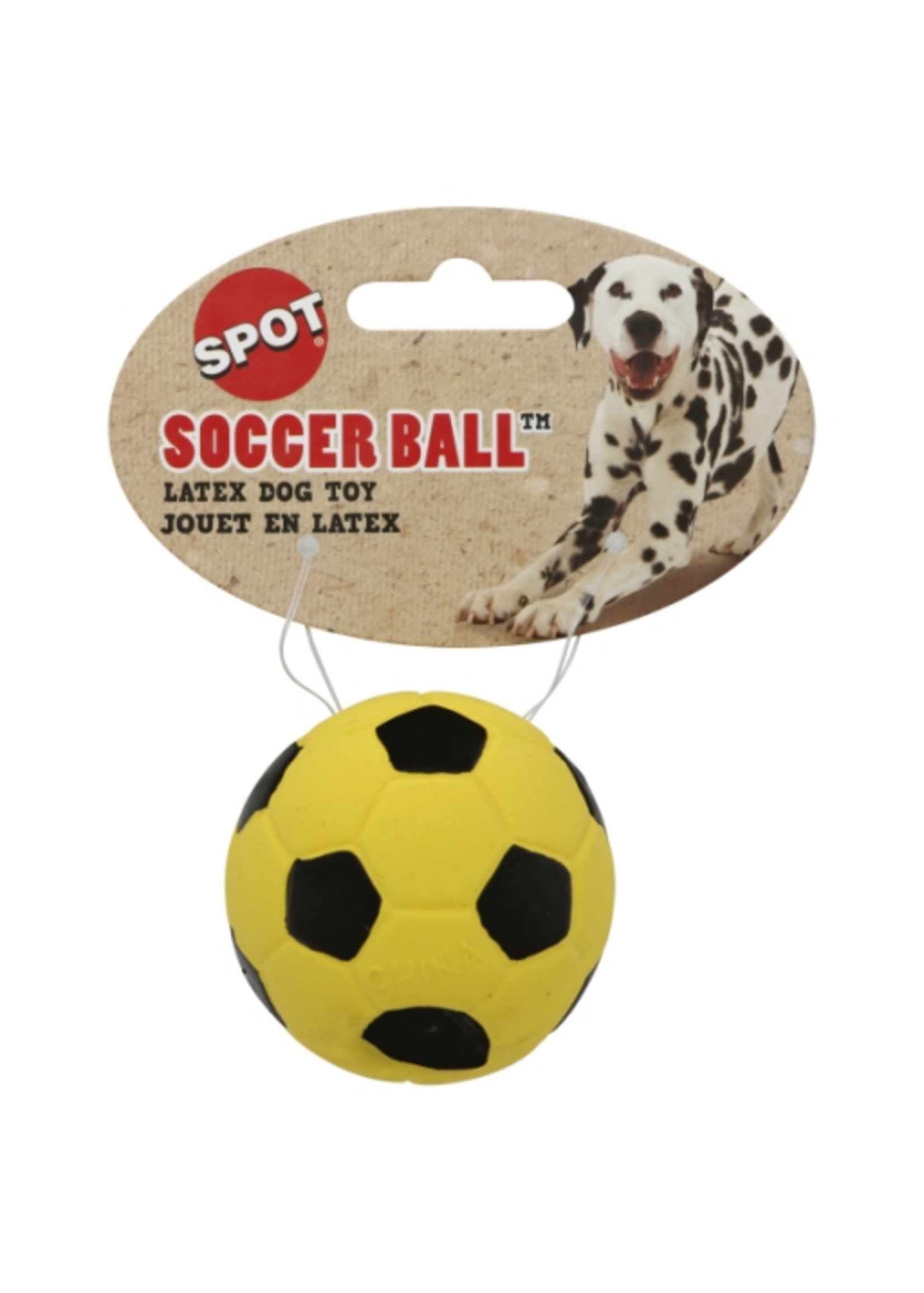 Ethical Pet Spot Latex Soccer Ball Dog Toy Assorted 1ea/2 in
