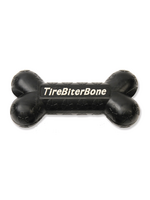 Mammoth Mammoth Pet TireBiter Bone with Treat Station Dog Toy Black Large 7.25"