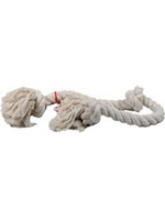 Mammoth Mammoth Flossy Chews 3 Knot Rope Tug Dog Toy White X-Large 36"