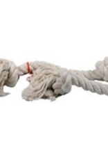 Mammoth Mammoth Flossy Chews 3 Knot Rope Tug Dog Toy White X-Large 36"