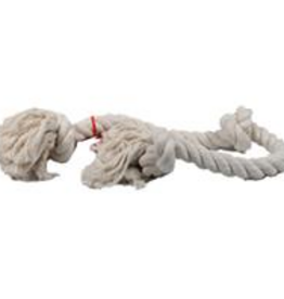 Mammoth Mammoth Flossy Chews 3 Knot Rope Tug Dog Toy White X-Large 36"