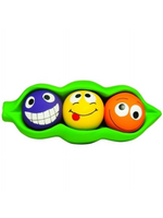 Multipet Multipet Three Peas in a Pod Latex 4-1 Dog Toy with Squeaker Balls inside Squeaker Pod  7.5
