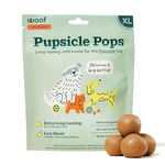 Woof Woof Pupsicle Refills - Beef Peanut Butter Pops Extra Large 12OZ