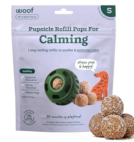 Woof Woof Pupsicle Refills - Calming Dog Treats - Small Pops - 6 oz