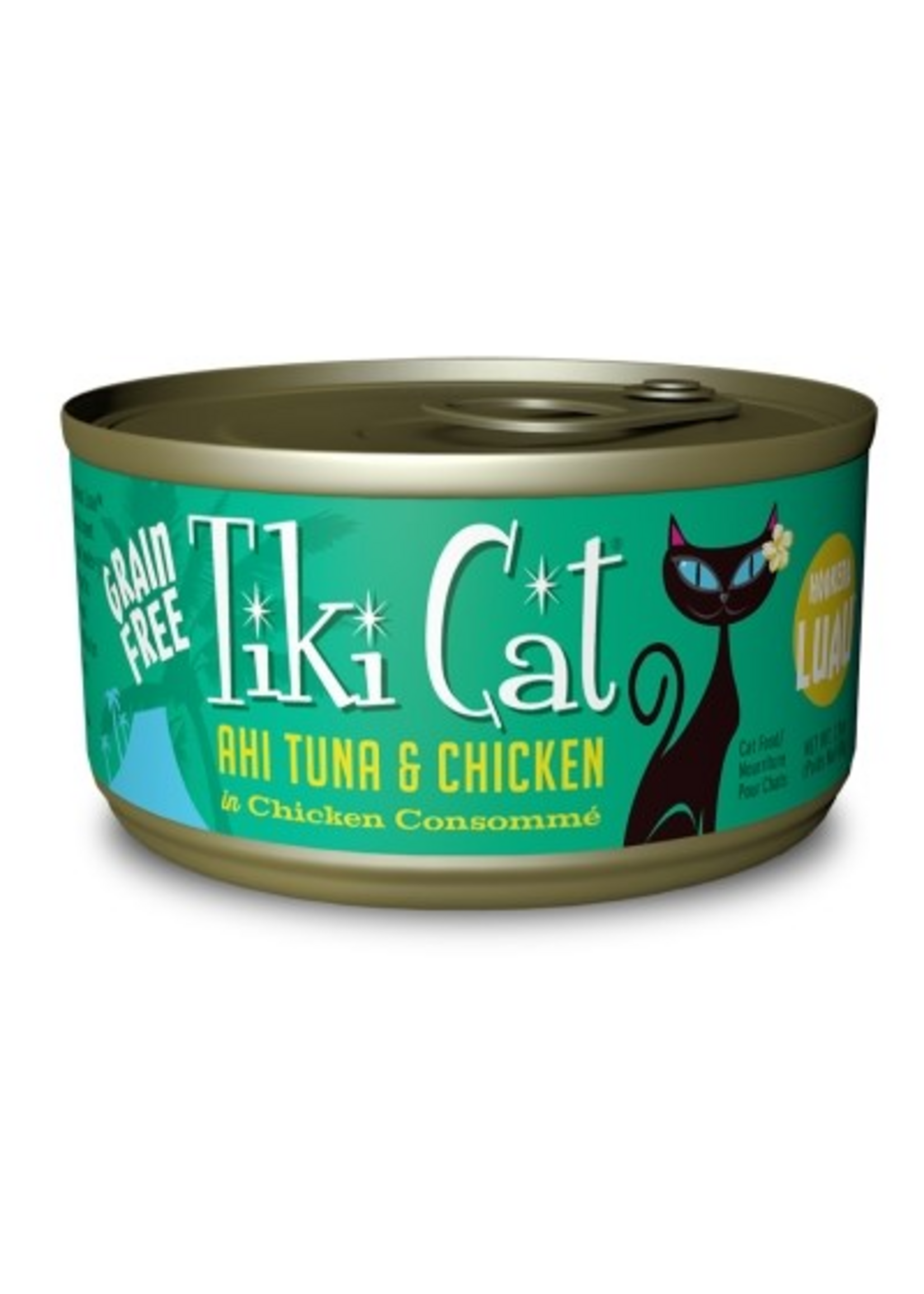 Tiki Cat Tiki Cat Hookena Luau Ahi Tuna & Chicken Wet Cat Food 2.8 oz. Cans Case of 12