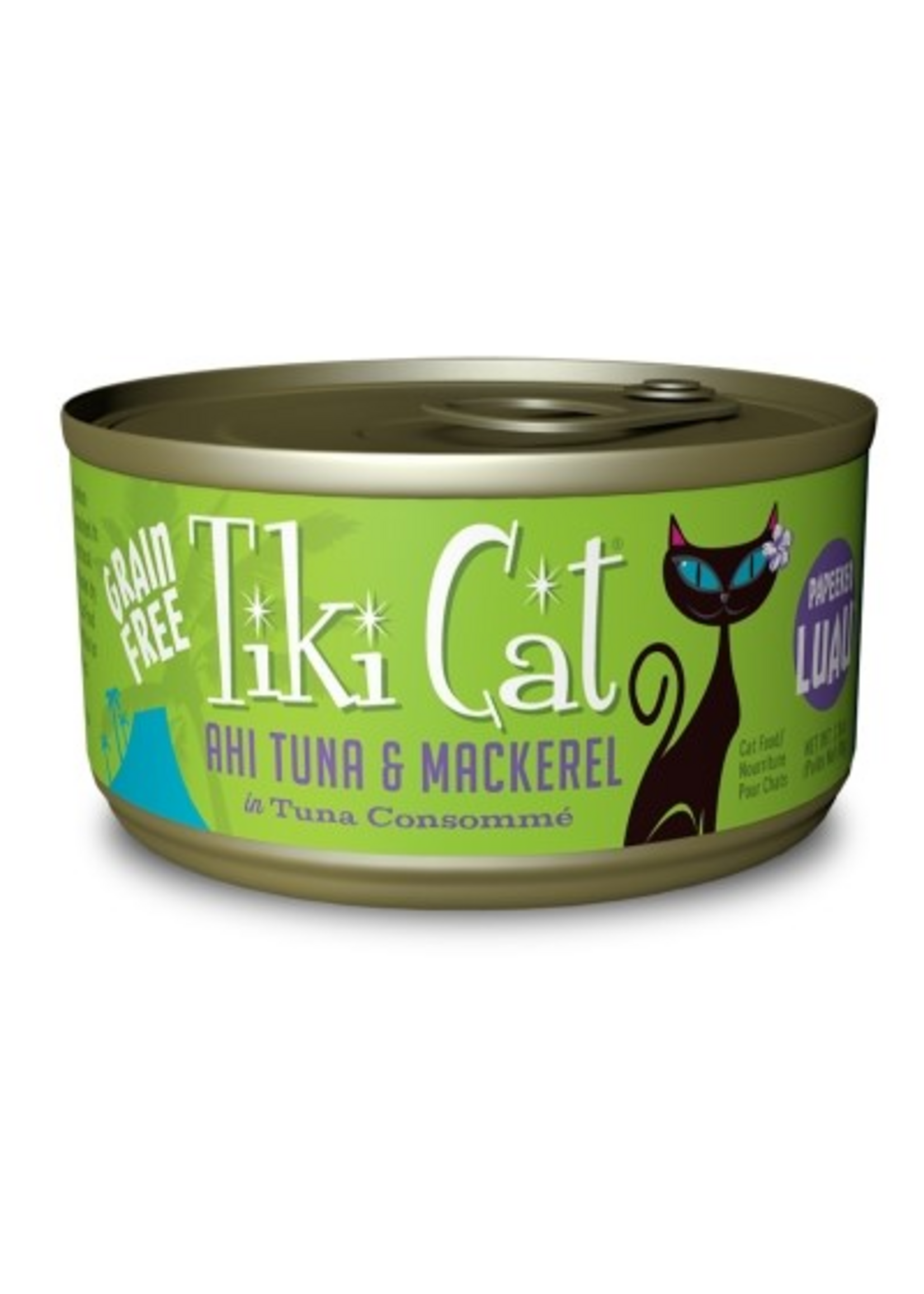 Tiki Cat Tiki Cat Papeekeo Luau Tuna & Mackerel Wet Cat Food 2.8 Oz. Cans Case of 12