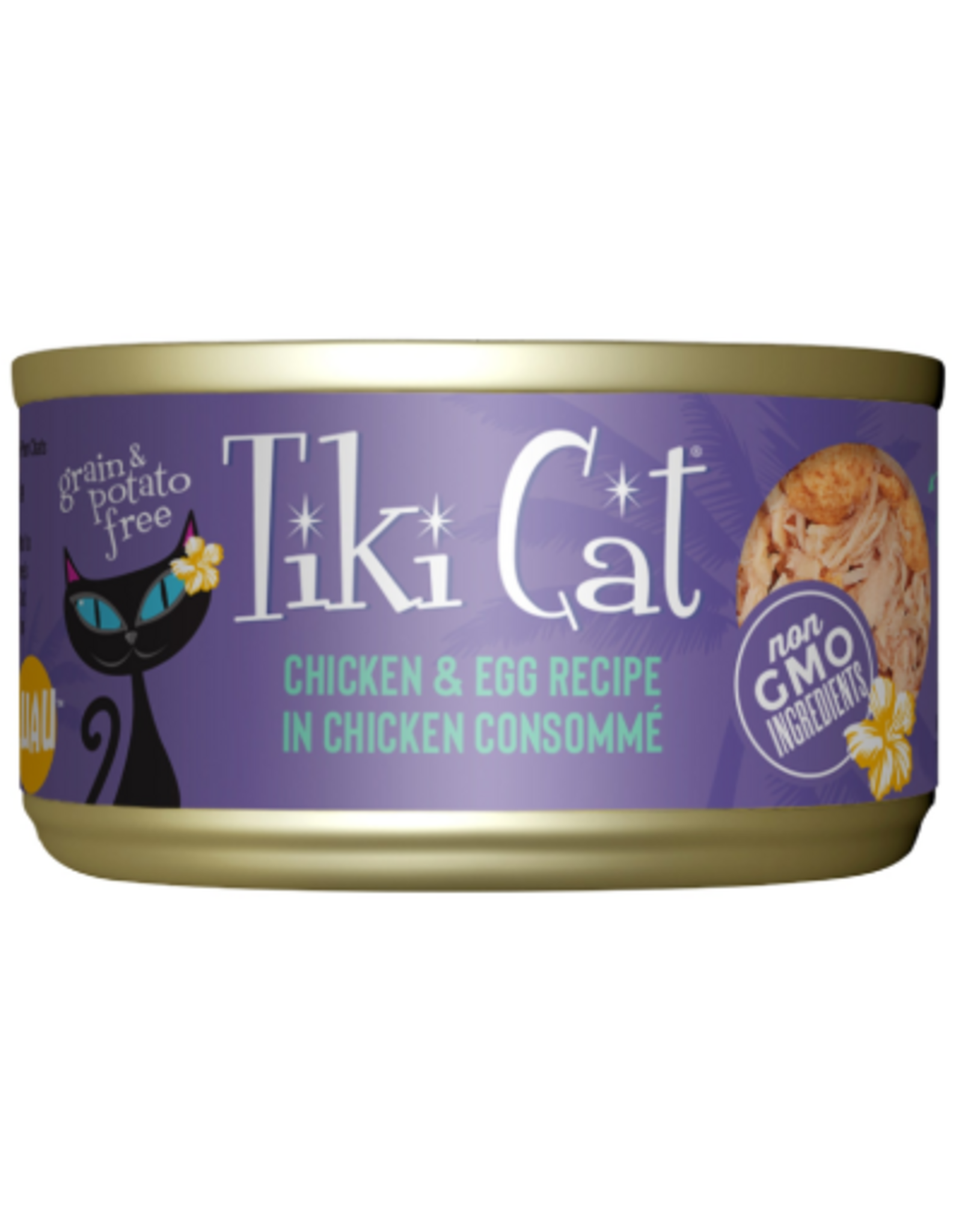 Tiki Cat Tiki Cat Koolina Luau Chicken & Egg Wet Cat Food 2.8 oz. Cans Case of 12